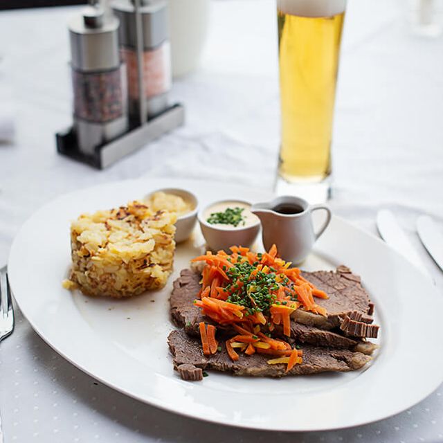 Tafelspitz im Restaurant Haberl