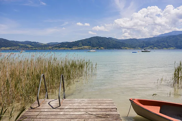 Hoteleigener Badeplatz Hotel Haberl am Attersee